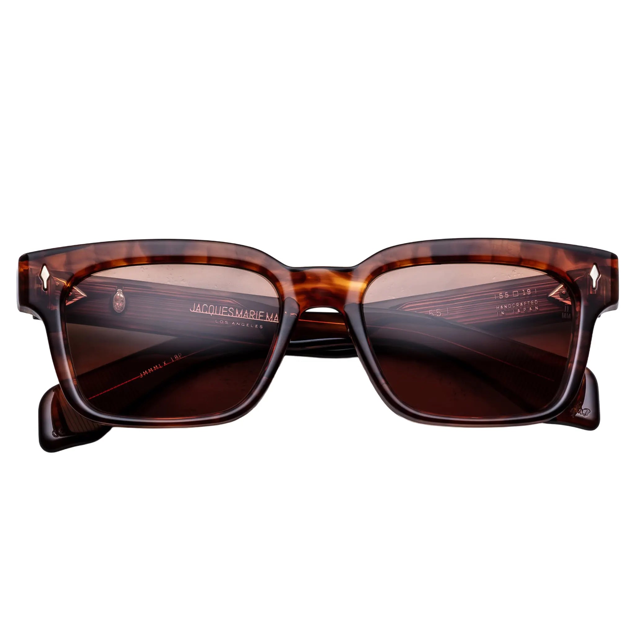 Front View of Jacques Marie Mage Molino 55 Bourbon Sunglasses